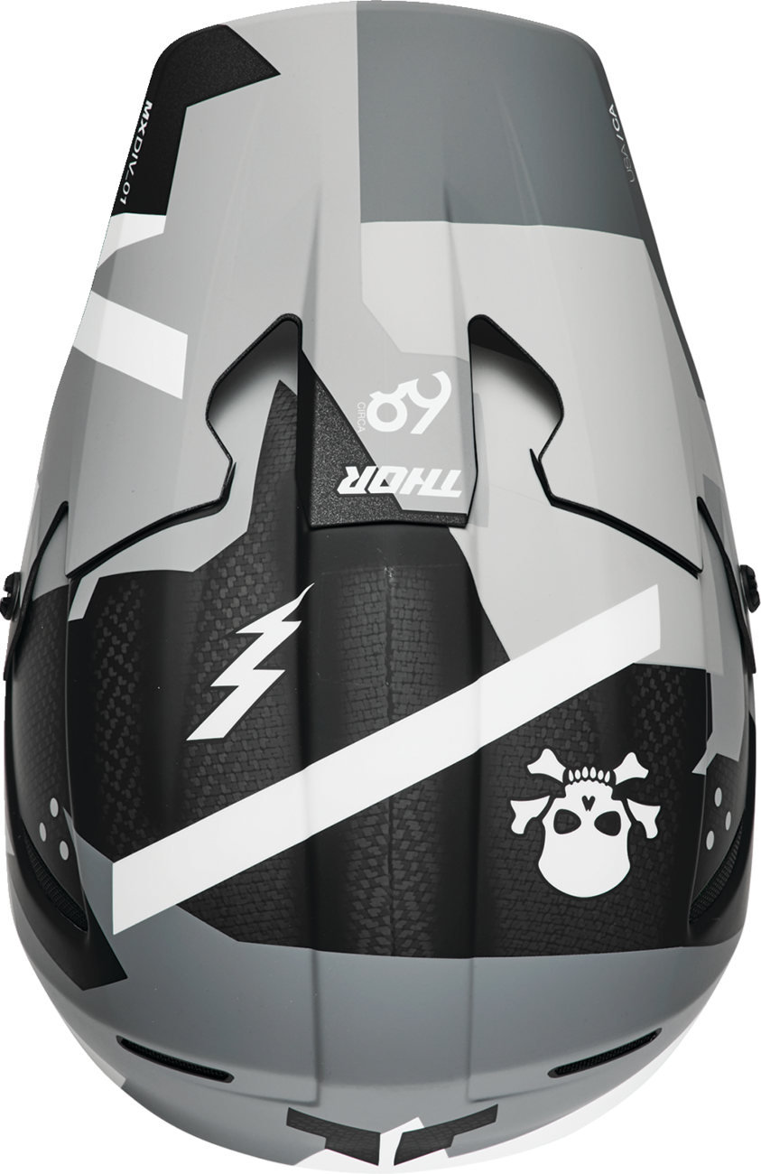 THOR Reflex Sport Carbon Helmet - Brave Edition with MIPS® Technology – Gray/White, Small, Part 0110 - 8758 - Kelly Motorsports