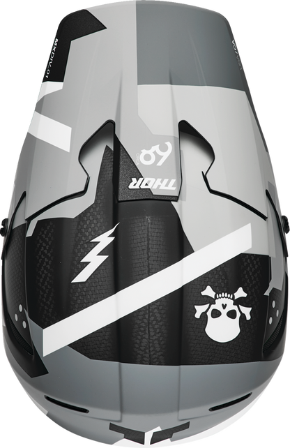 THOR Reflex Sport Carbon Helmet - Brave Edition with MIPS® Technology – Gray/White, Small, Part 0110 - 8758 - Kelly Motorsports