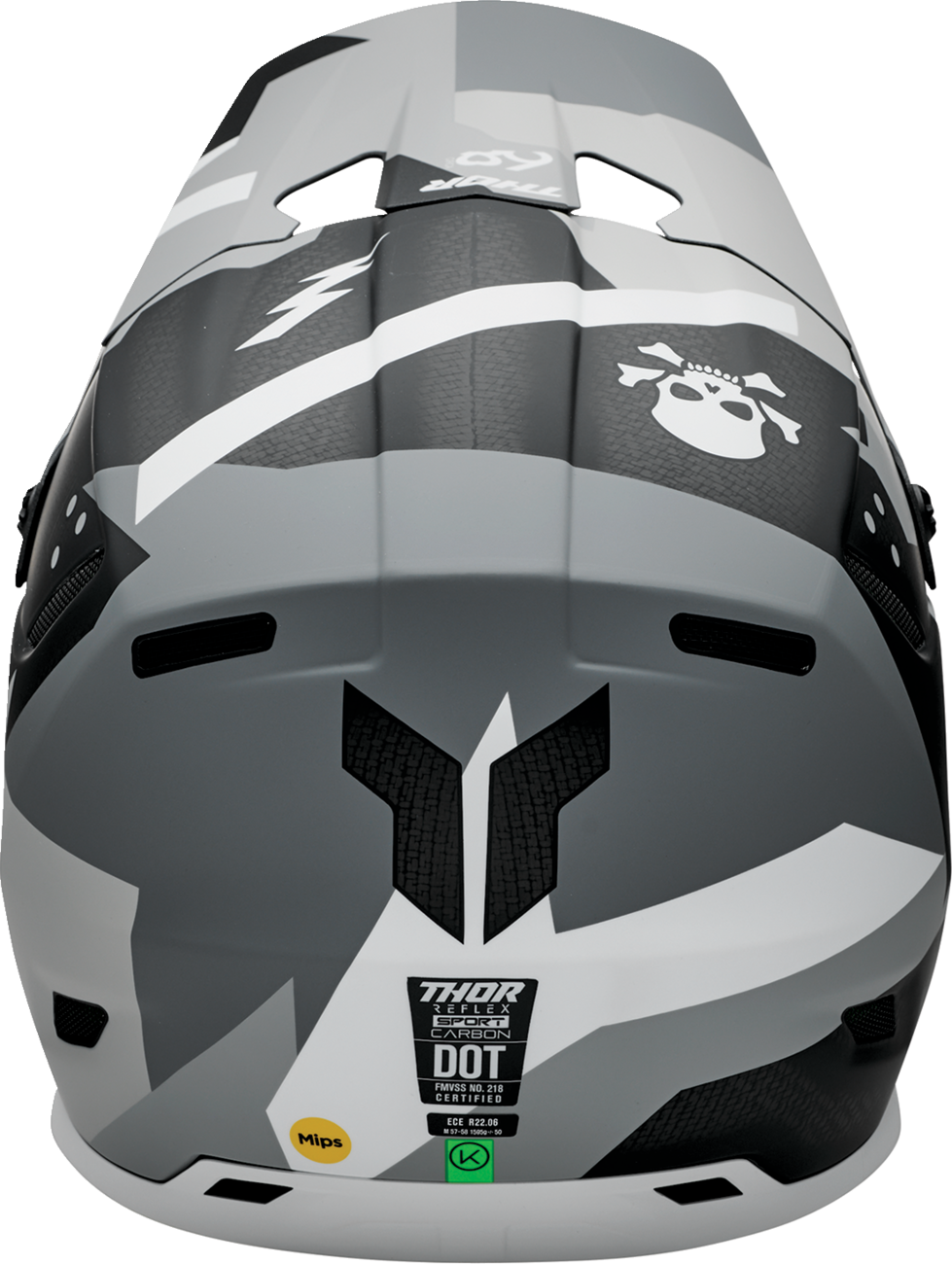 THOR Reflex Sport Carbon Helmet - Brave Edition with MIPS® Technology – Gray/White, Small, Part 0110 - 8758 - Kelly Motorsports