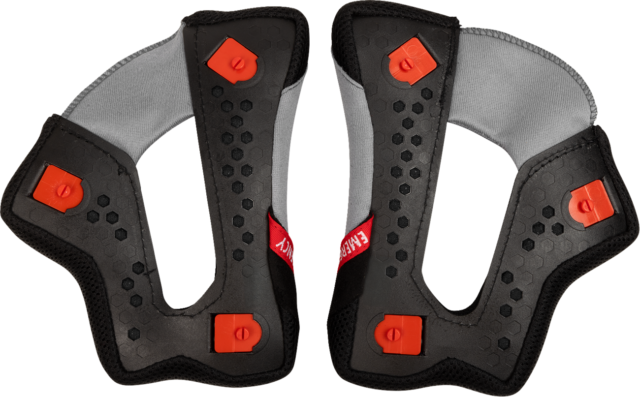 THOR Reflex Sport Cheek Pads - Gray/Black - XS 0134 - 3992 - Kelly Motorsports