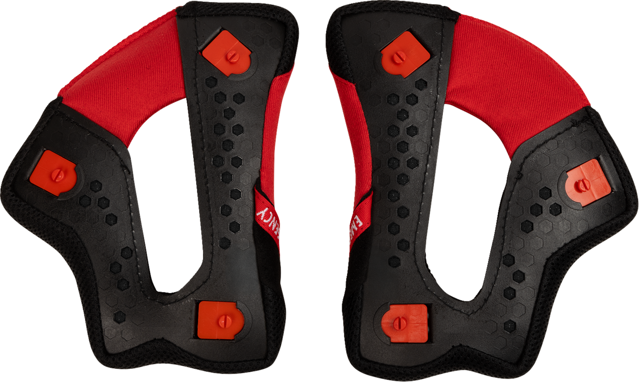 THOR Reflex Sport Cheek Pads - Red/Black - XS (Part 0134 - 3999) - Kelly Motorsports