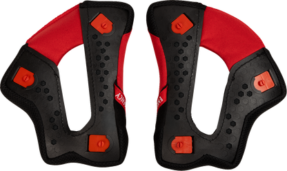 THOR Reflex Sport Cheek Pads - Red/Black - XS (Part 0134 - 3999) - Kelly Motorsports