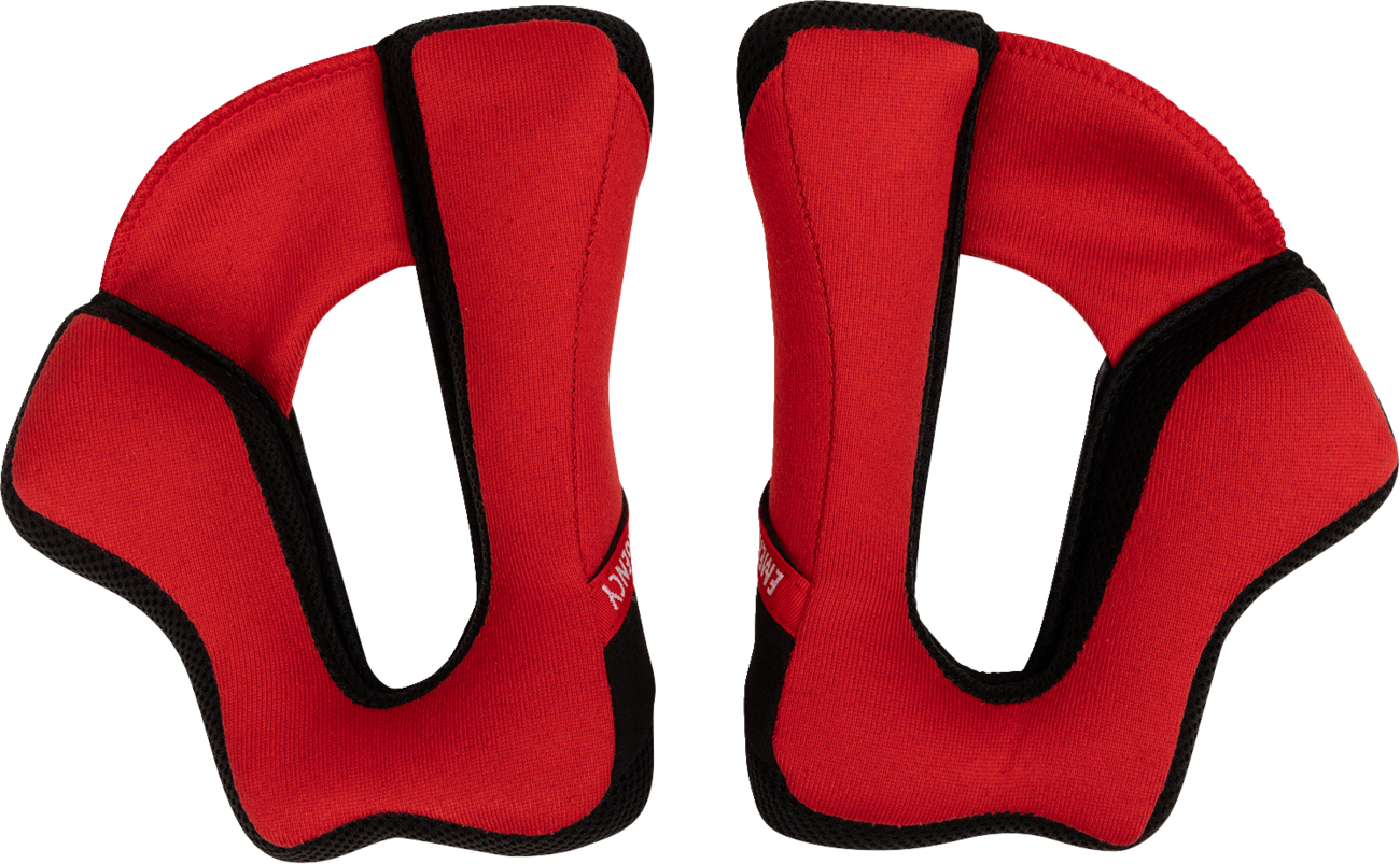 THOR Reflex Sport Cheek Pads - Red/Black - XS (Part 0134 - 3999) - Kelly Motorsports
