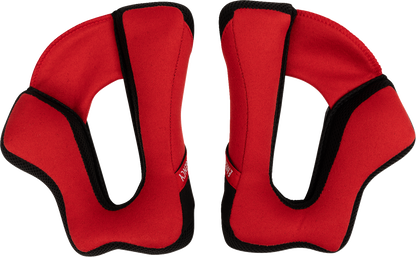THOR Reflex Sport Cheek Pads - Red/Black - XS (Part 0134 - 3999) - Kelly Motorsports