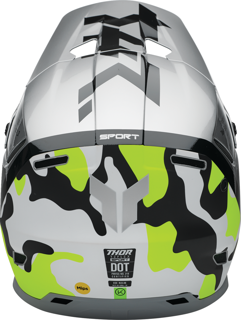 THOR Reflex Sport Helmet Riot MIPS® Gray/Acid XS - Part 0110 - 8769 - Kelly Motorsports