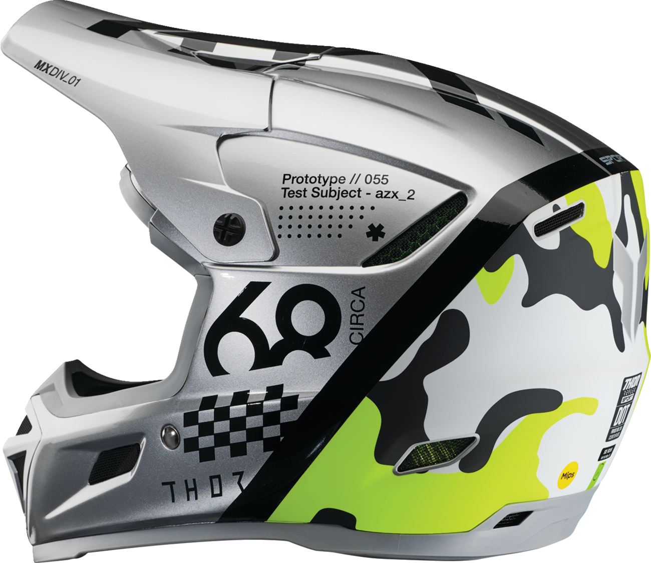THOR Reflex Sport Helmet Riot MIPS® Gray/Acid XS - Part 0110 - 8769 - Kelly Motorsports