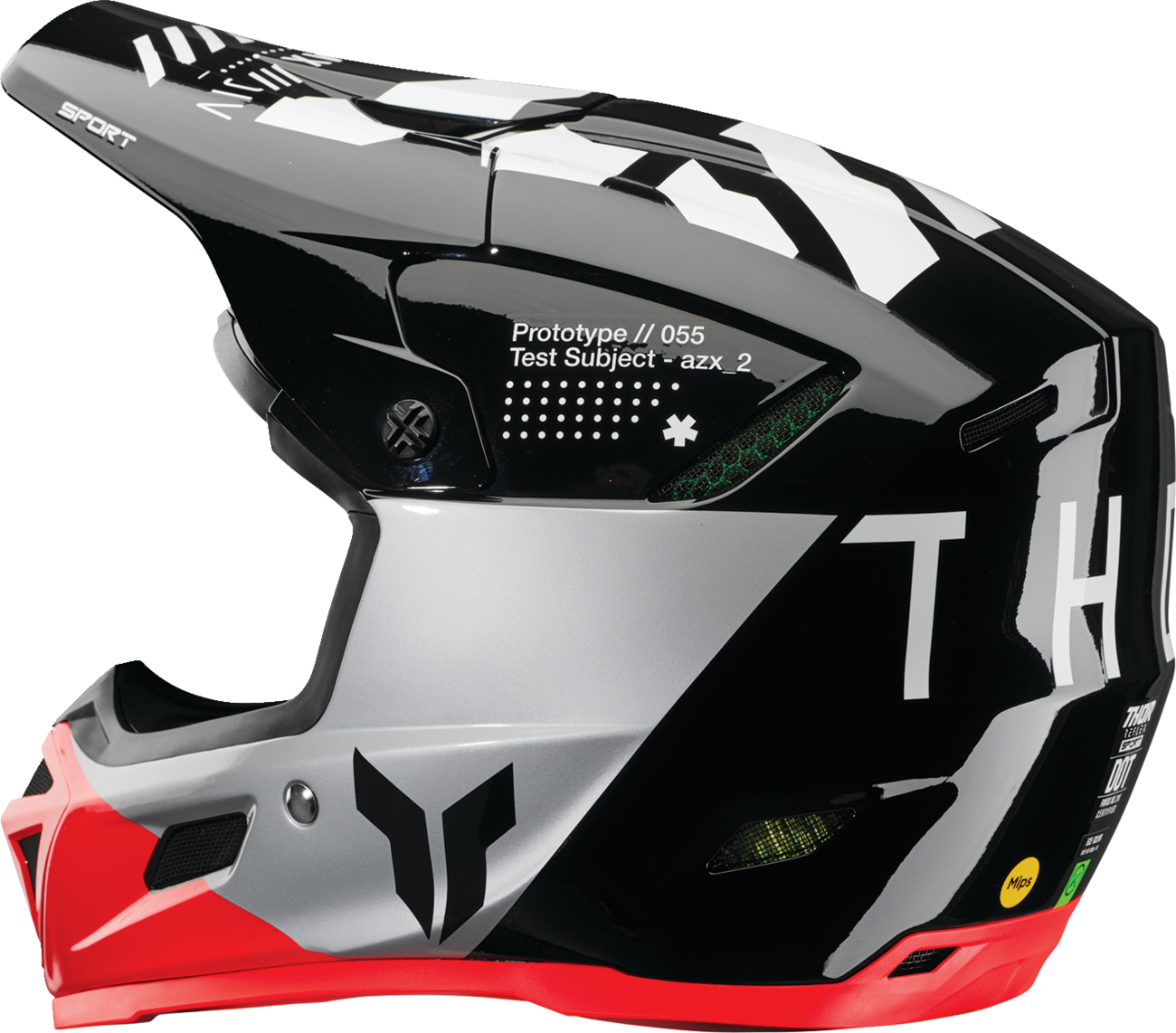 THOR Reflex Sport Helmet Strike MIPS® Black/Red XS - Part 0110 - 8781 - Kelly Motorsports
