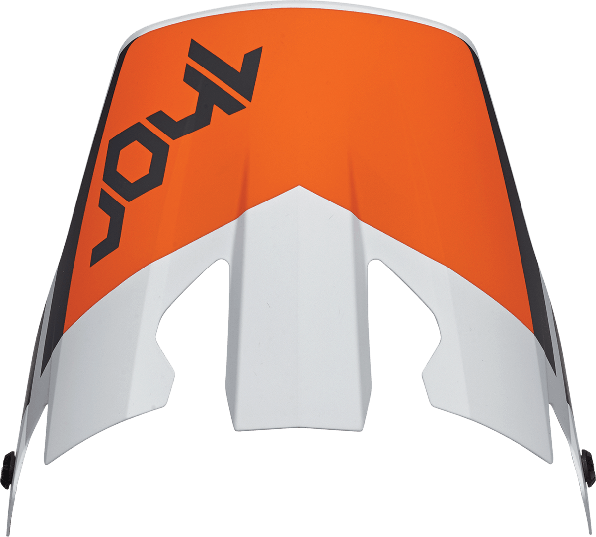 THOR Reflex Visor Kit - Cube - Gray/Orange (Part No. 0132-1537) - Kelly Motorsports