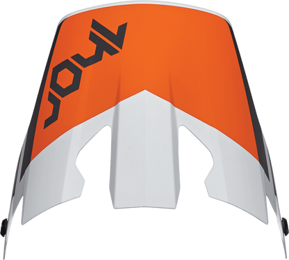 THOR Reflex Visor Kit - Cube - Gray/Orange (Part No. 0132-1537) - Kelly Motorsports