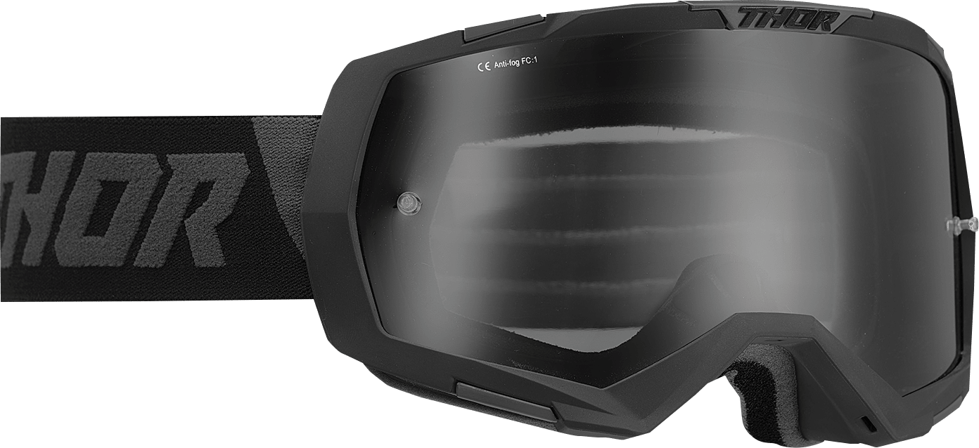 THOR Regiment Goggle - Black/Gray with Smoke Lens, Part Number 2601-2797 - Kelly Motorsports