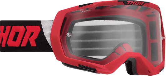 THOR Regiment Goggle - Red/Black with Clear Lens | Part No. 2601-2800 - Kelly Motorsports