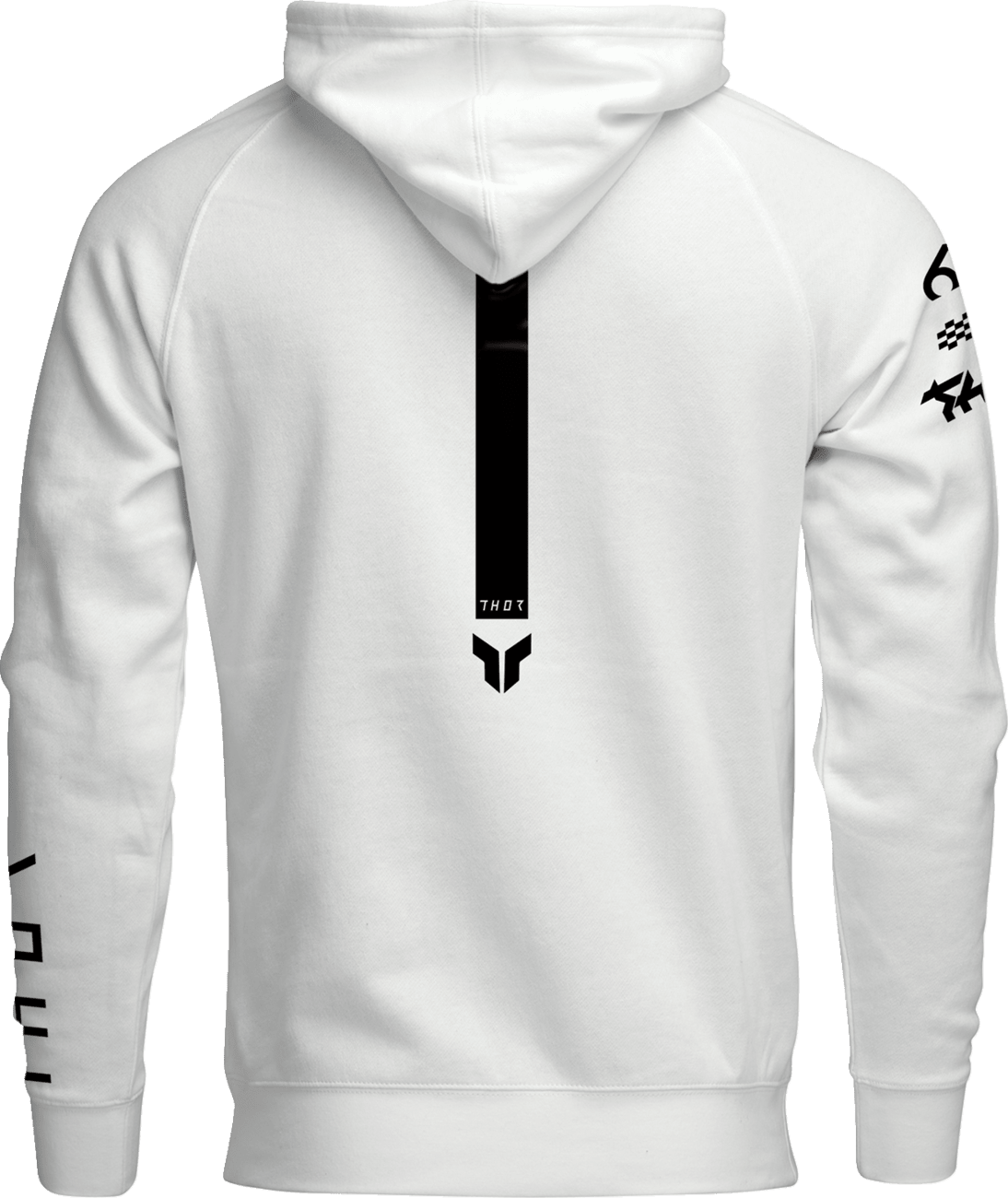 THOR Rogue Pullover Hoodie 2XL - White with Screen Printed Graphics - Part Number 3050-7038 - Kelly Motorsports