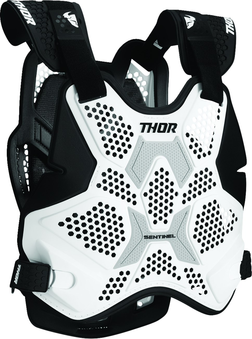 THOR Sentinel Pro Guard White XL/2XL - Lightweight Impact Protection with Ventilated Comfort Liner - Kelly Motorsports