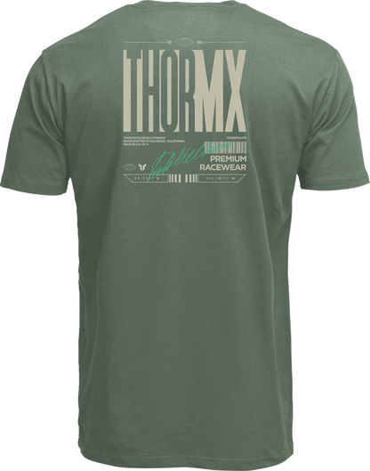 THOR Signature T-Shirt - Olive, 2XL - 3030-25136 - Kelly Motorsports