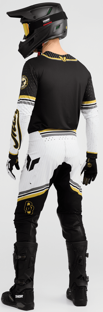 THOR Sportmode Baller Pants - Black/Gold US 36 | Durable Race-Optimized Motorcycle Pants - Kelly Motorsports