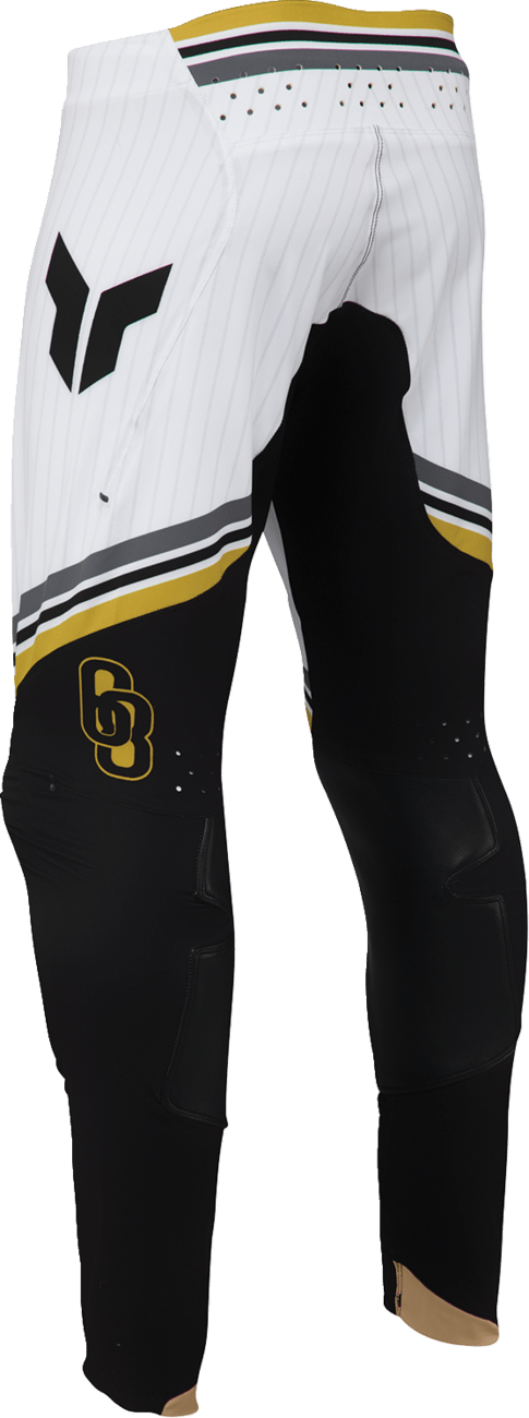 THOR Sportmode Baller Pants - Black/Gold US 36 | Durable Race-Optimized Motorcycle Pants - Kelly Motorsports