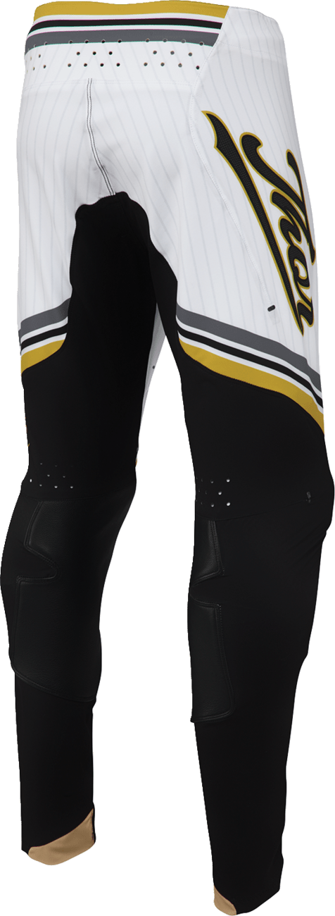 THOR Sportmode Baller Pants - Black/Gold US 36 | Durable Race-Optimized Motorcycle Pants - Kelly Motorsports