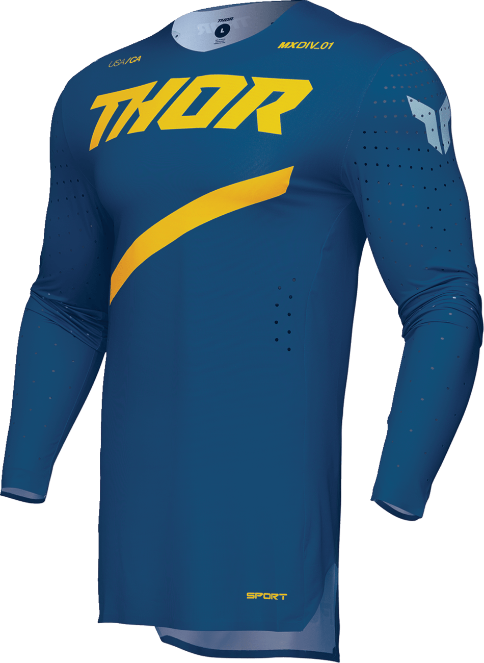 THOR Sportmode Brave Jersey - Blue - Medium (Part Number 2910-8095) - Kelly Motorsports