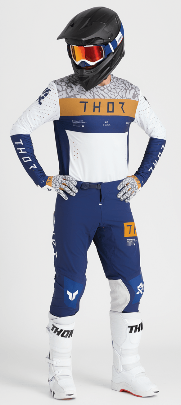 THOR Sportmode Bravo Pants - Navy/White, US 31, Part 2901-11953 - Kelly Motorsports