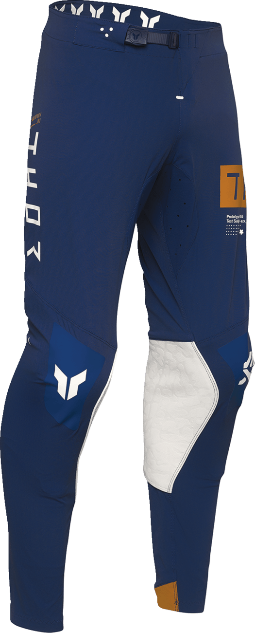 THOR Sportmode Bravo Pants - Navy/White, US 31, Part 2901-11953 - Kelly Motorsports