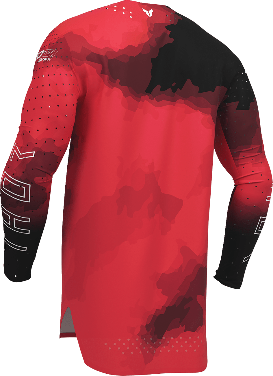 THOR Sportmode Carbon Jersey 2XL - Black and Red by THOR Part 2910-8731 - Kelly Motorsports