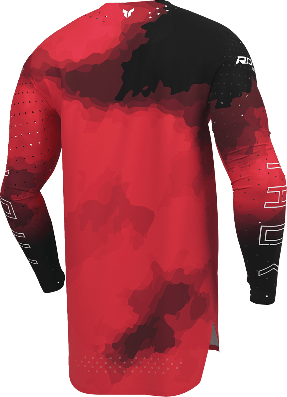 THOR Sportmode Carbon Jersey 2XL - Black and Red by THOR Part 2910-8731 - Kelly Motorsports