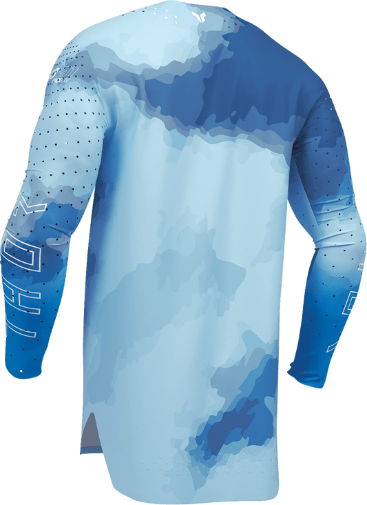 THOR Sportmode Carbon Jersey - Electric Blue/Powder Blue, Large - Part Number 2910-8734 - Kelly Motorsports