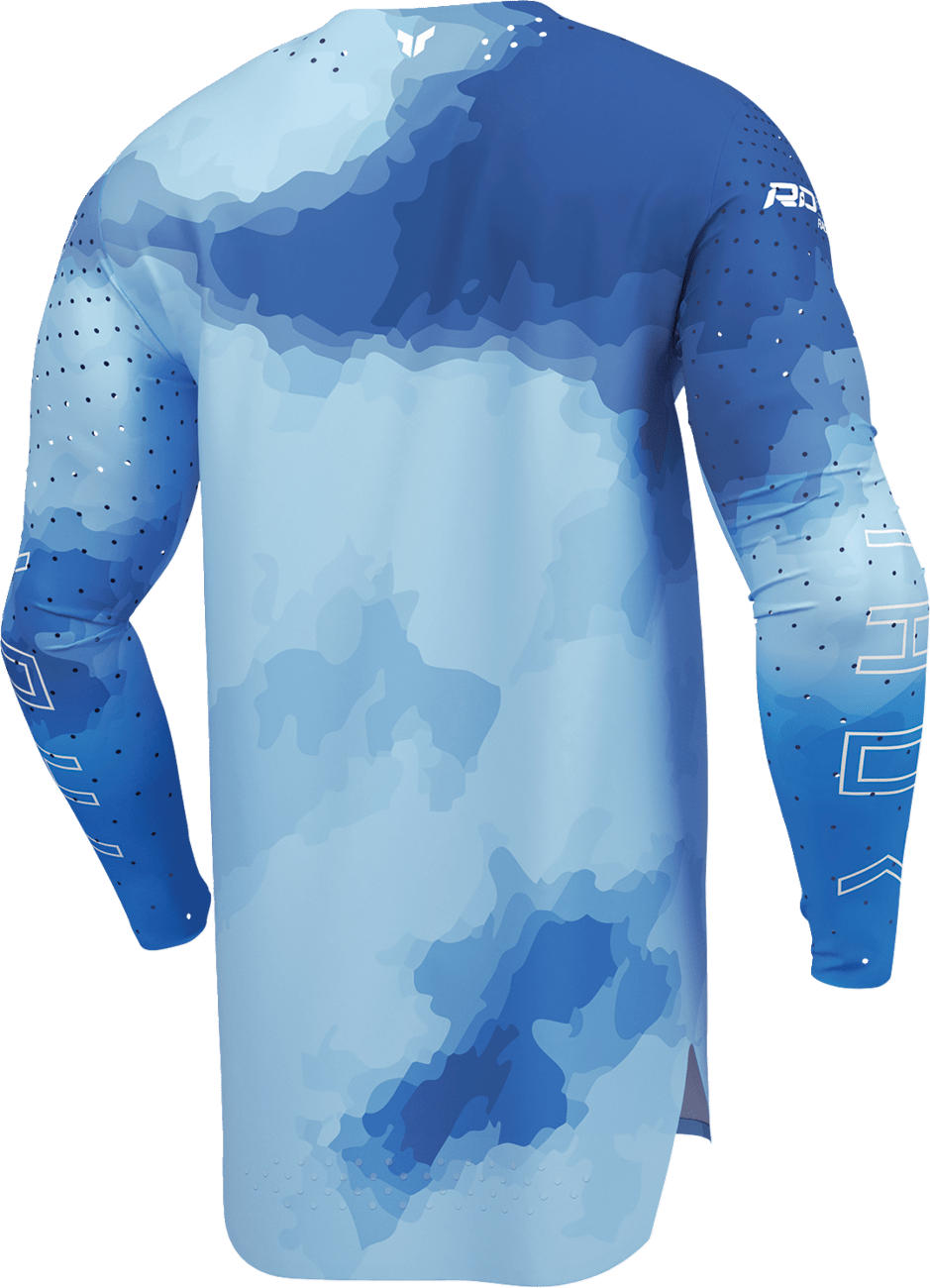 THOR Sportmode Carbon Jersey - Electric Blue/Powder Blue - Small (Part No. 2910-8732) - Kelly Motorsports