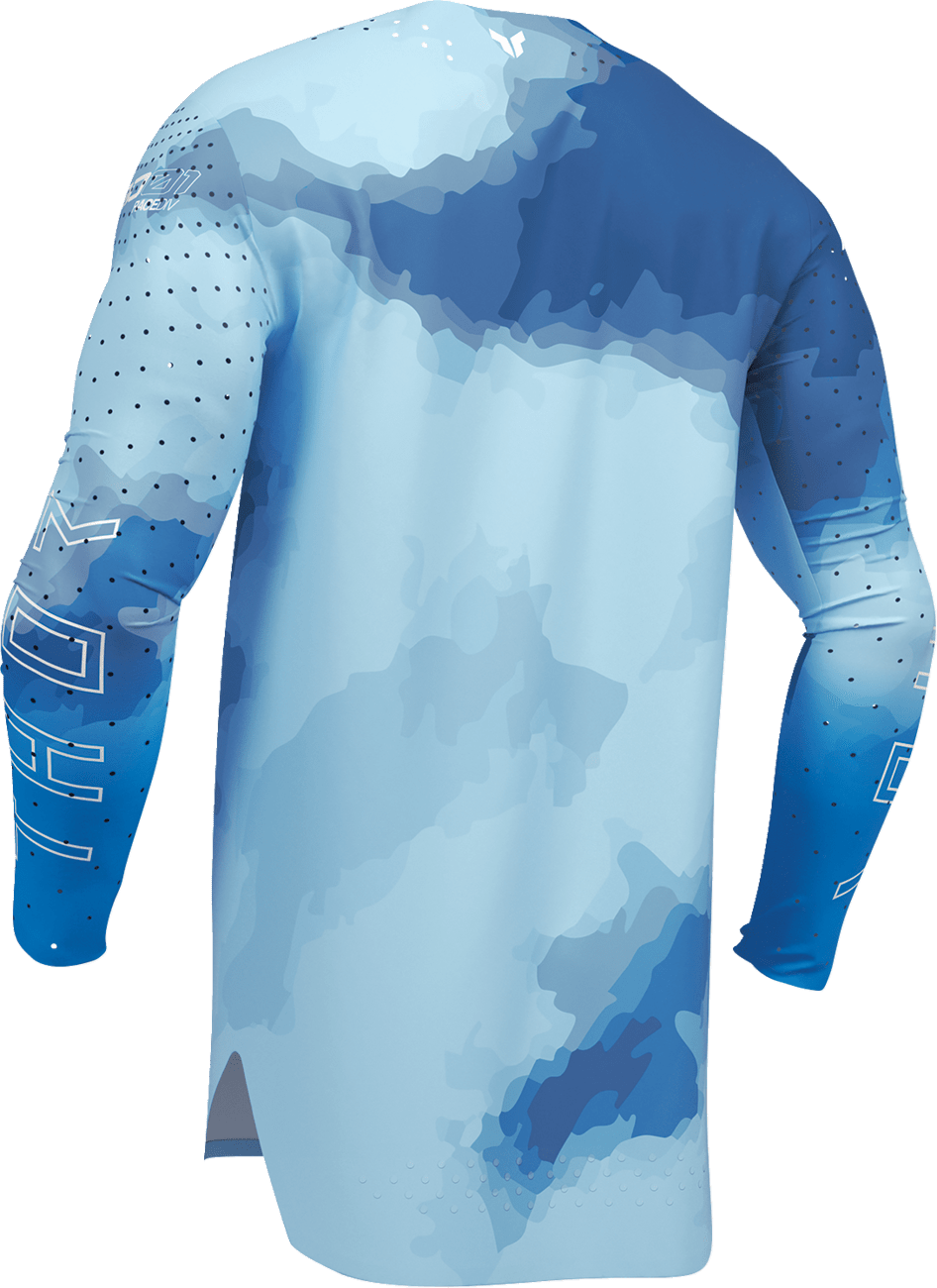 THOR Sportmode Carbon Jersey - Electric Blue/Powder Blue - Small (Part No. 2910-8732) - Kelly Motorsports