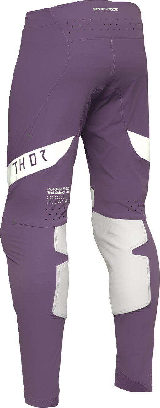 THOR Sportmode Flite Pants - Gray/Purple US 34 - Model 2901-11975 - Kelly Motorsports
