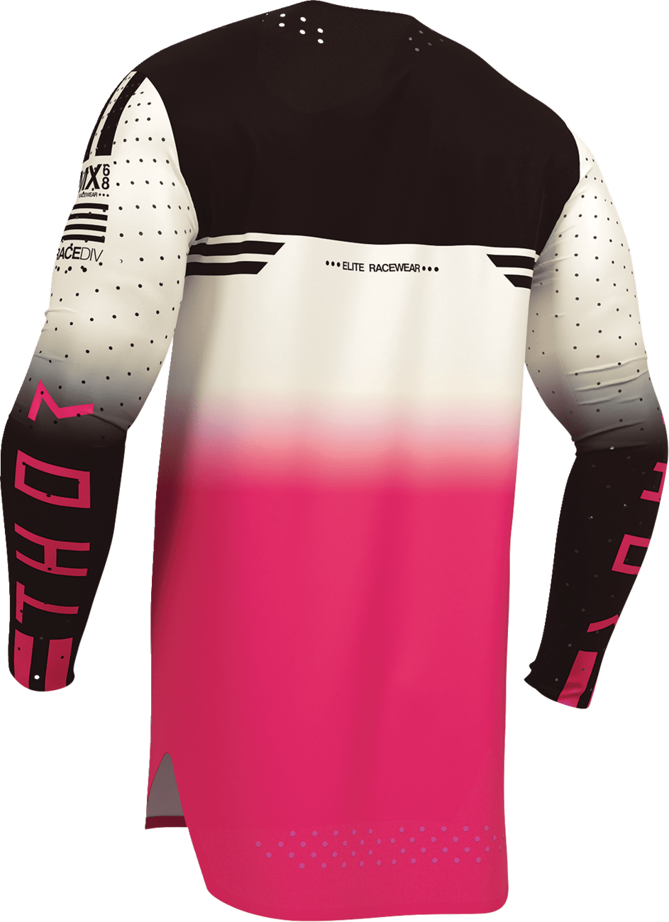 THOR Sportmode Geo Jersey 2XL - Vintage White and Pink, Part No. 2910-8761 - Kelly Motorsports