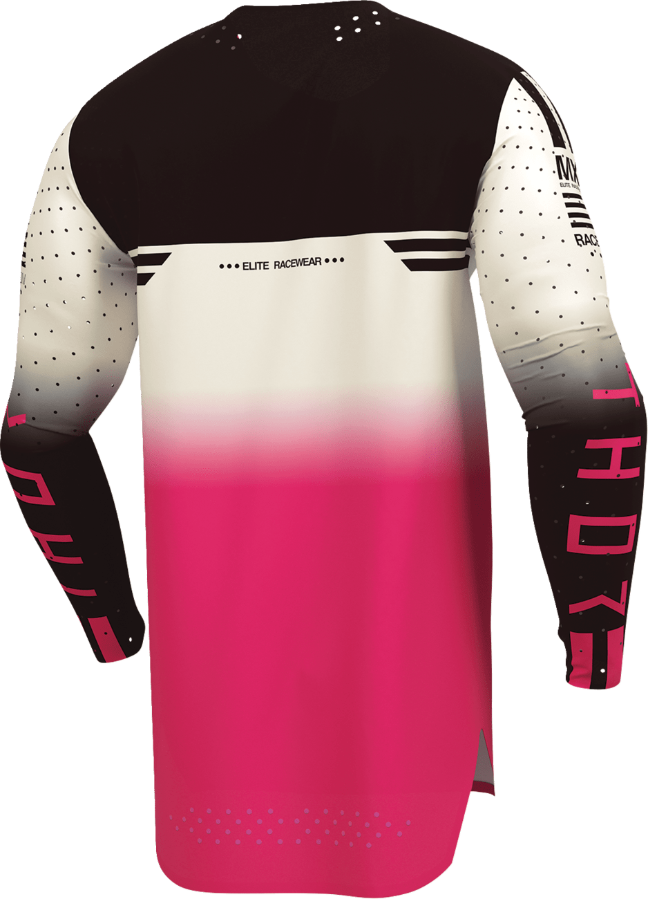 THOR Sportmode Geo Jersey 2XL - Vintage White and Pink, Part No. 2910-8761 - Kelly Motorsports