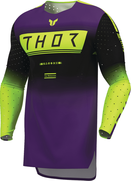 THOR Sportmode Geo Jersey - Black/Purple, Small - Part Number 2910-8742 - Kelly Motorsports