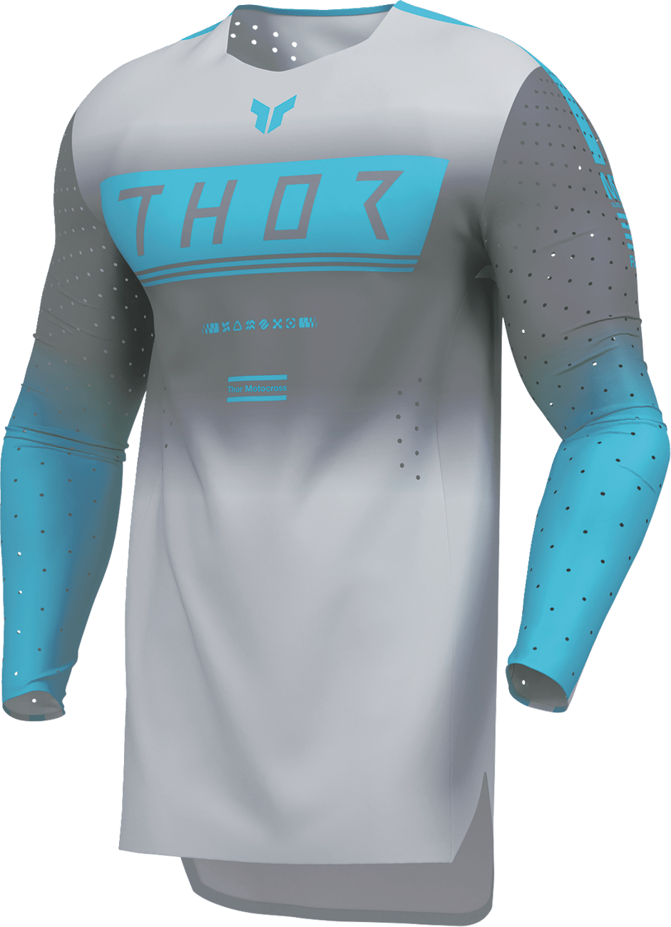 THOR Sportmode Geo Jersey - Charcoal/Gray Large - Part Number 2910-8749 - Kelly Motorsports