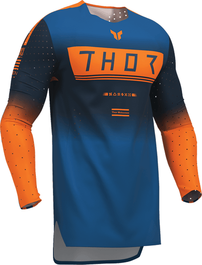 THOR Sportmode Geo Jersey - Midnight/Blue - Small (Part Number 2910-8752) - Kelly Motorsports