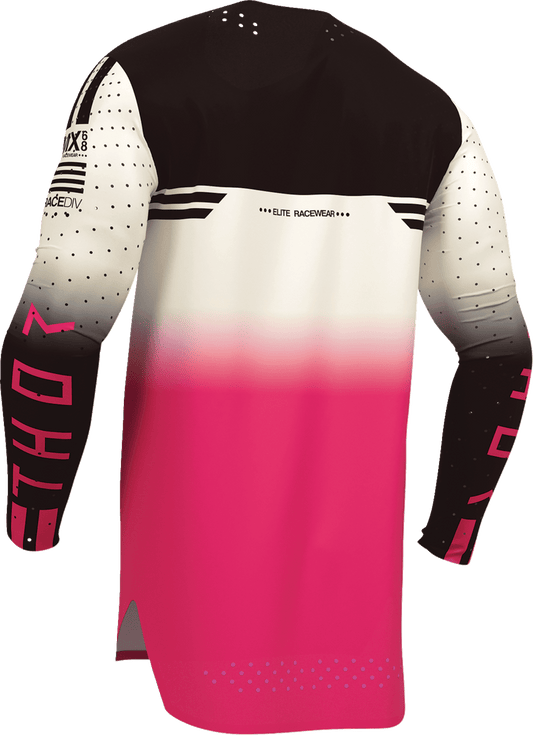 THOR Sportmode Geo Jersey - Vintage White & Pink - Large (Part No. 2910-8759) - Kelly Motorsports