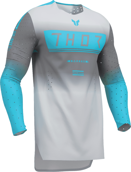 THOR Sportmode Geo Jersey XL by THOR - Charcoal and Gray with Four-Way Stretch Performance - Kelly Motorsports