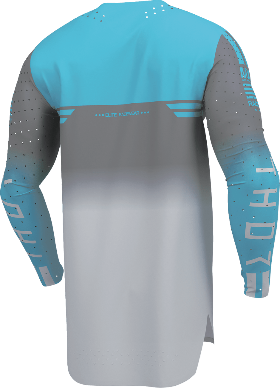 THOR Sportmode Geo Jersey XL by THOR - Charcoal and Gray with Four-Way Stretch Performance - Kelly Motorsports