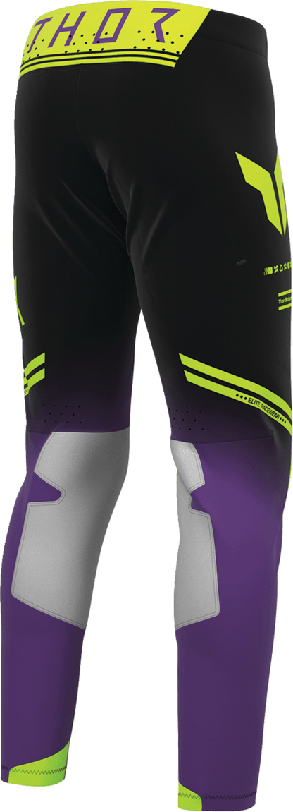 THOR Sportmode Geo Pants - Black and Purple, US 36 - Part Number 2901-12803 - Kelly Motorsports