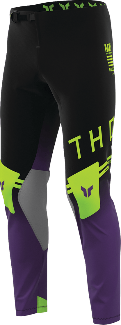 THOR Sportmode Geo Pants - Black and Purple, US 36 - Part Number 2901-12803 - Kelly Motorsports