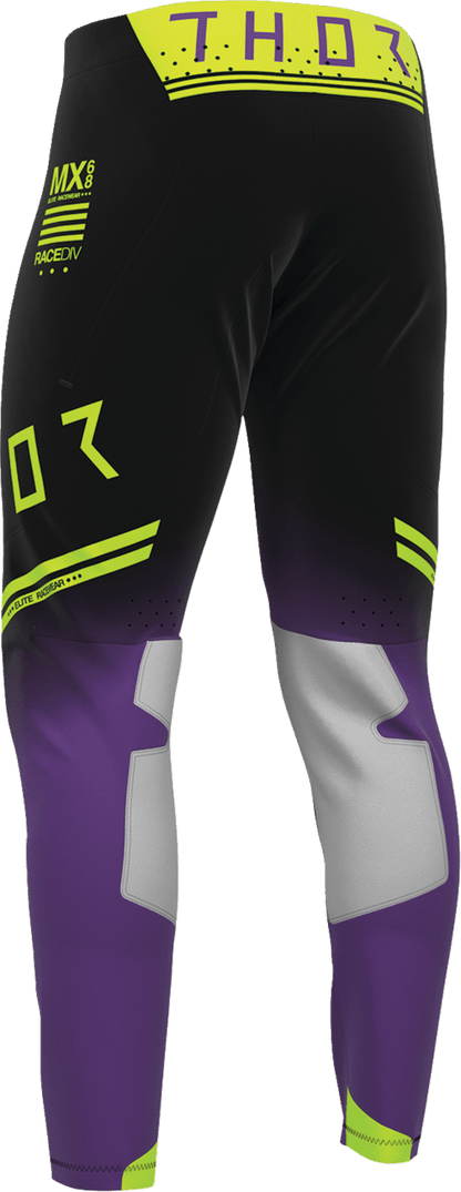 THOR Sportmode Geo Pants - Black and Purple, US 36 - Part Number 2901-12803 - Kelly Motorsports
