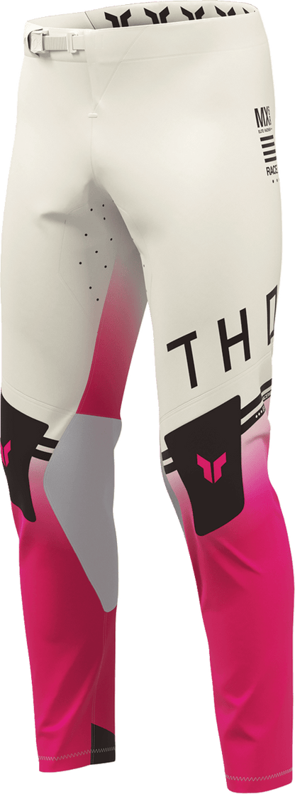 THOR Sportmode Geo Pants - Vintage White and Pink, US 29 | Part 2901-12824 - Kelly Motorsports