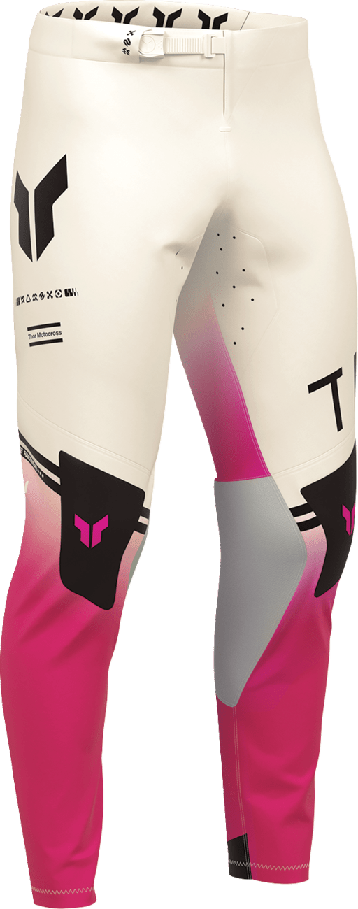 THOR Sportmode Geo Pants - Vintage White and Pink, US 29 | Part 2901-12824 - Kelly Motorsports