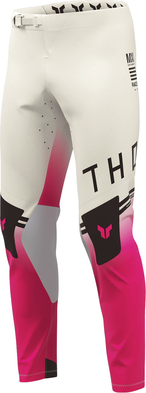 THOR Sportmode Geo Pants - Vintage White/Pink US 28, Part 2901-12823 - Kelly Motorsports