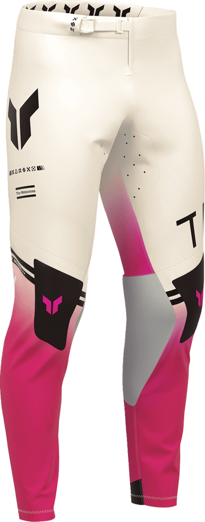 THOR Sportmode Geo Pants - Vintage White/Pink US 28, Part 2901-12823 - Kelly Motorsports