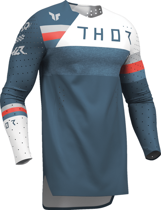 THOR Sportmode League Jersey - Blue/White - Medium (Part No. 2910-8359) - Kelly Motorsports