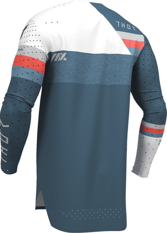 THOR Sportmode League Jersey - Blue/White - Medium (Part No. 2910-8359) - Kelly Motorsports