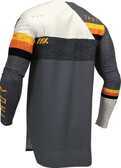 THOR Sportmode League Jersey Small 2910-8352 - Charcoal and White Performance Cycling Jersey - Kelly Motorsports