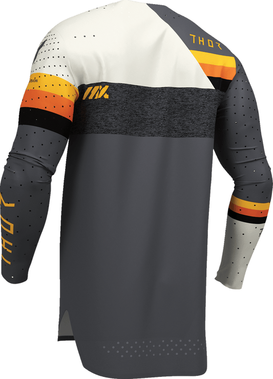 THOR Sportmode League Jersey Small 2910-8352 - Charcoal and White Performance Cycling Jersey - Kelly Motorsports