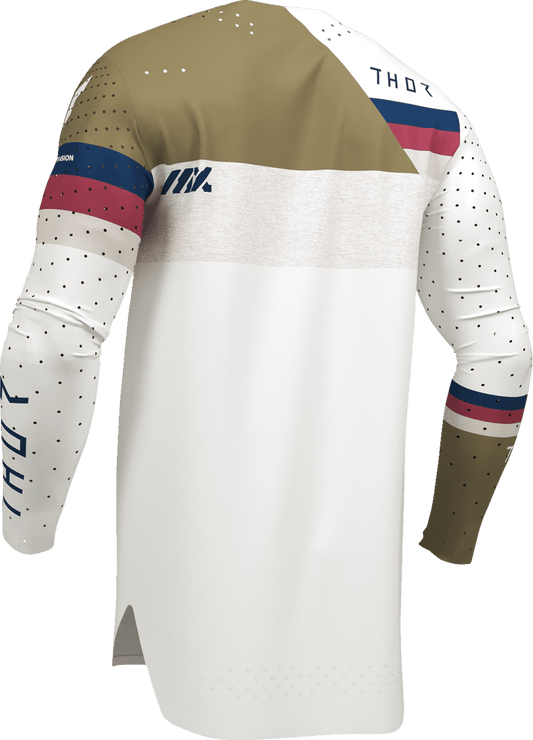 THOR Sportmode League Jersey - White and Copper, Size XL - Part 2910-8367 - Kelly Motorsports